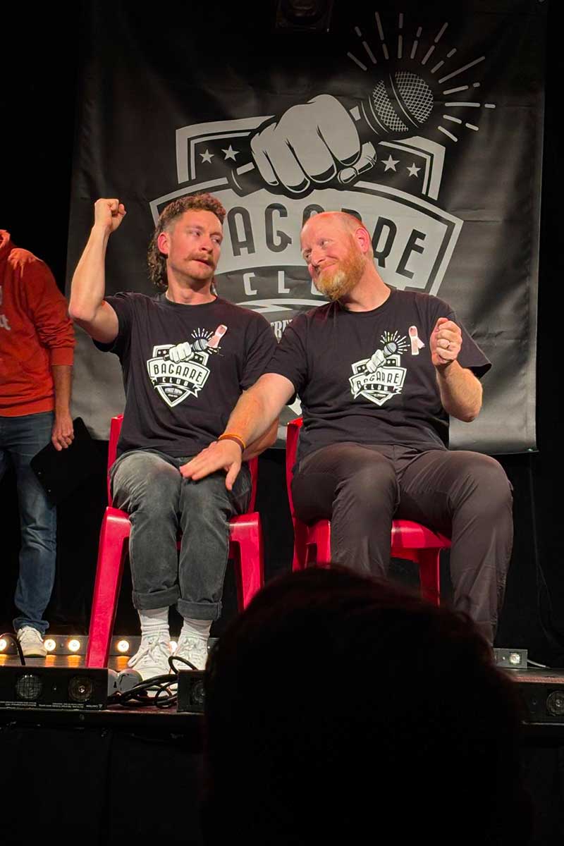 Christophe Thil sur scène avec le Bagarre Club